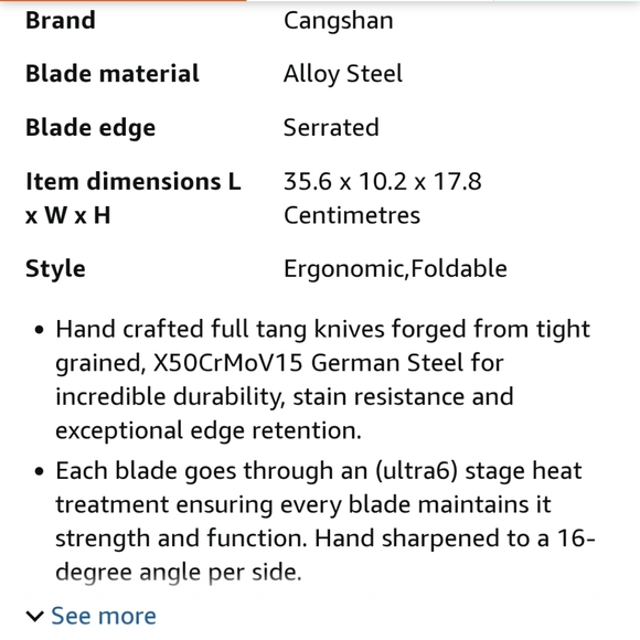 Black and Silver Cooking Utensils Set with Knife Block - Picture 4 of 6